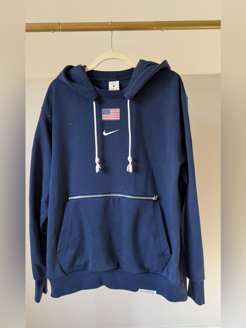 Nike Olympics Team USA Basketball Team PE Hoodie Standard Issue Men sz L - RARE